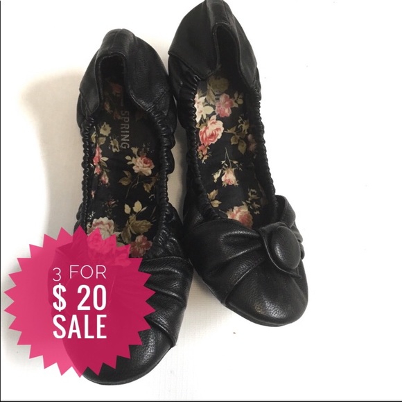 Call it Spring vegan leather ballet flats Sz 7